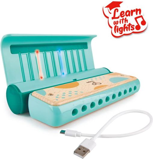 Μουσικό Παιχνίδι Hape Learn with Lights Harmonica E0623