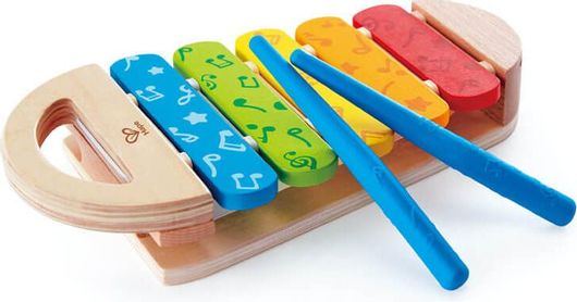 Μουσικό Παιχνίδι Hape Early Melodies Ξύλινο Ξυλόφωνο Rainbow E0606