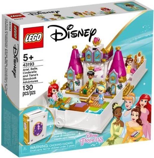 Lego® Disney Princess 43193 Ariel, Belle, Cinderella and Tianas Storybook Adventures