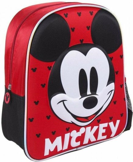 Σχολική Τσάντα Νηπίου Cerda Πλάτης Mickey 3D 31x10x25cm Κόκκινο