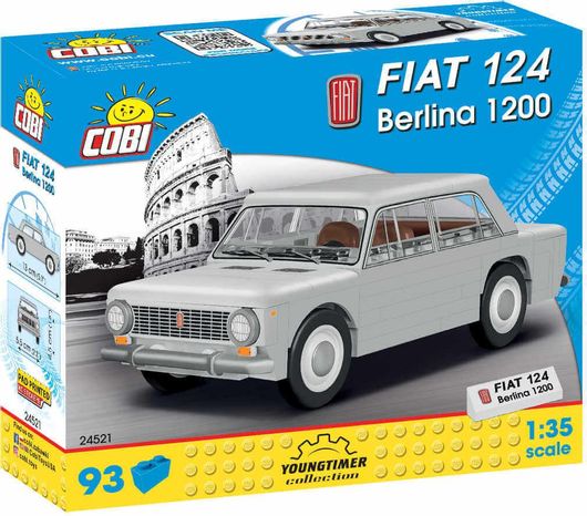 Τουβλάκια COBI 24521 Youngtimer Series Official Fiat 124 Berlina 1200,1:35 - 93τεμ.