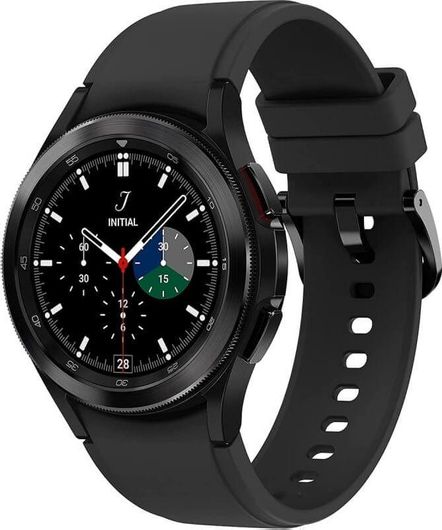 Samsung Galaxy Watch 4 Classic Bluetooth Stainless Steel 46mm Αδιάβροχο με Παλμογράφο Μαύρο