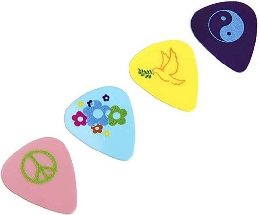 Πέννα για Κιθάρα D'Andrea Cool Plecs Peace & Love Thin 0.46mm