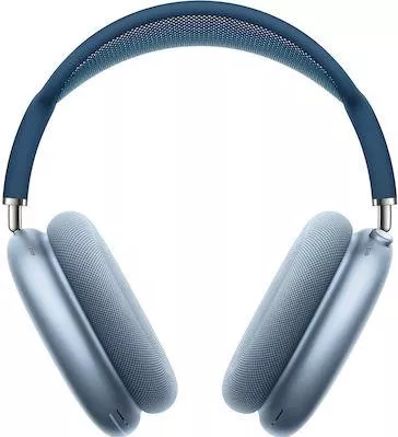 Apple AirPods Max Lightning Ασύρματα/Ενσύρματα Over Ear Ακουστικά με 20 ώρες Λειτουργίας Sky Blue