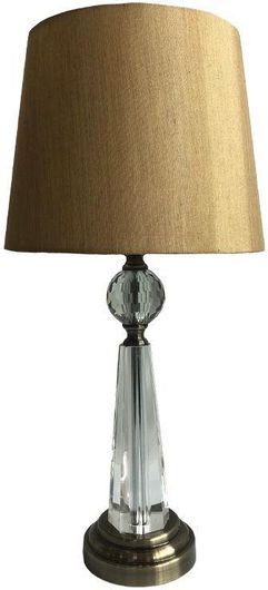 Πορτατίφ Fylliana 20508 Χρυσό Καπέλο/Διάφανη Βάση 51cm