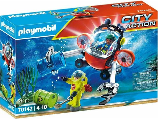 Playmobil City Action Enviromental Operation With Dive Boat για 4-10 ετών