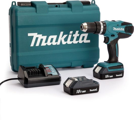 Δραπανοκατσάβιδο Makita HP457DWE Κρουστικό Μπαταρίας 18V 2x1.5Ah