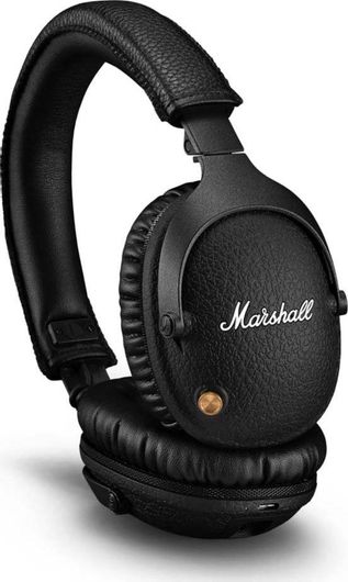 Headphones Marshall Monitor II ANC Ασύρματα / Ενσύρματα Over Ear με 30 ώρες Λειτουργίας Μαύρο