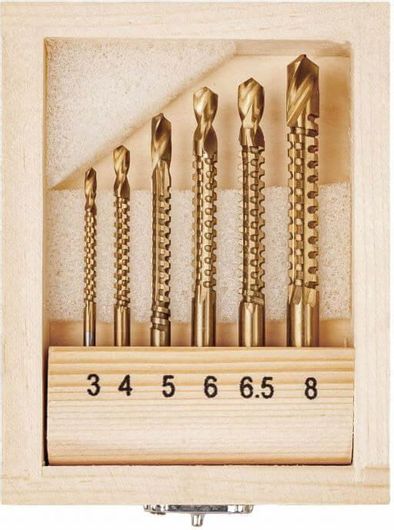 Σετ Τρυπάνια Ξύλου 3-8 mm Kraft Dele KD-997 6 τμχ