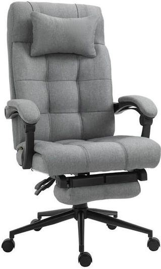 Καρέκλα Γραφείου Vinsetto 921-282GY με Υποπόδιο 66 x 70 x 116-124cm Γκρι