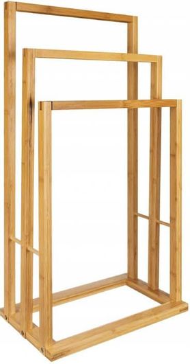 Κρεμάστρα Δαπέδου από Μπαμπού με 3 Ράγες 42 x 24 x 80 cm SPM 15993