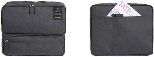 Τσάντα Ταξιδίου με Πολλές Θήκες Χρώματος Σκούρο Γκρι SPM Carrybag-DGREY