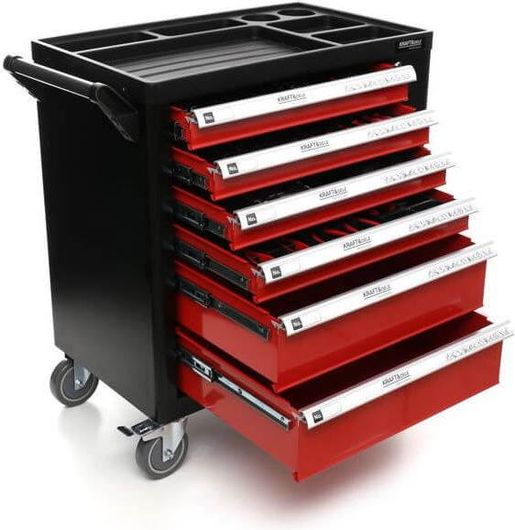 Εργαλειοφορέας Τροχήλατος με 6 Συρτάρια και 263 Εργαλεία Kraft Dele KD-362