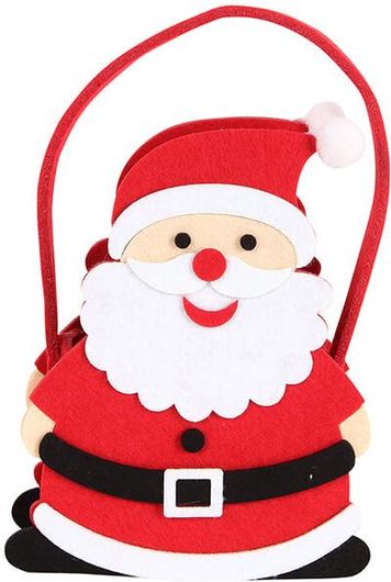 Χριστουγεννιάτικο Διακοσμητικό Καλάθι Keskor Άγιος Βασίλης Tσόχινο 18x7x30 cm 0441370001