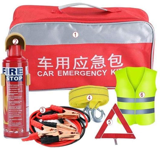 Σετ Εκτάκτου Ανάγκης Αυτοκινήτου 6τμχ