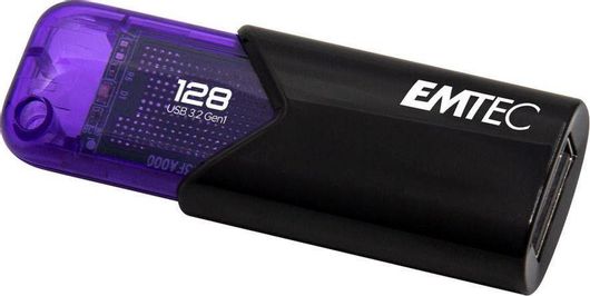 Emtec Click Easy 128GB USB 3.2 Stick Μοβ
