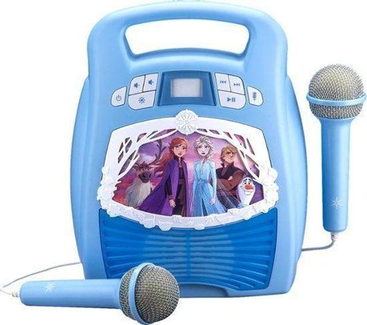 Σύστημα Karaoke Frozen II FR-553 με Ενσύρματα Μικρόφωνα Μπλε