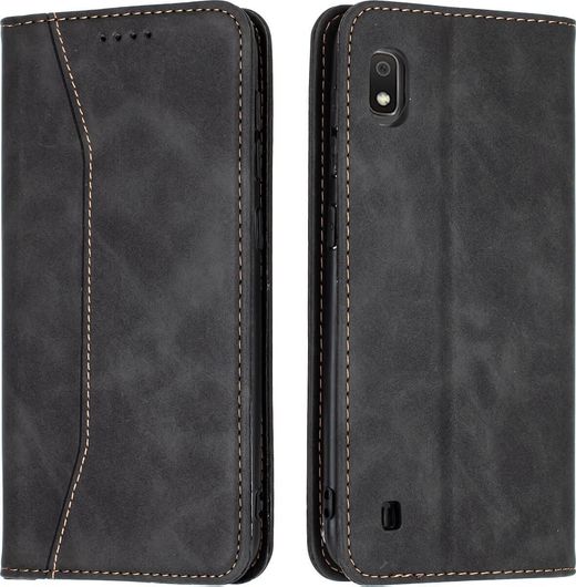 Bodycell PU Leather Book Δερματίνης Μαύρο Galaxy A10