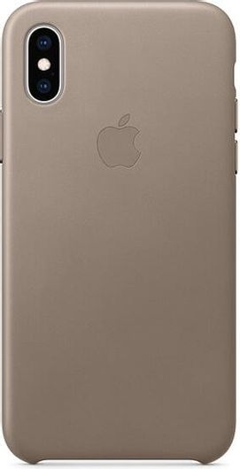 Θήκη Κινητού Apple για Apple iPhone XS Δερμάτινη Taupe