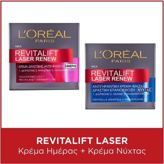 L'Oreal Paris Revitalift Laser Renew Σετ Περιποίησης για Αντιγήρανση & Ενυδάτωση