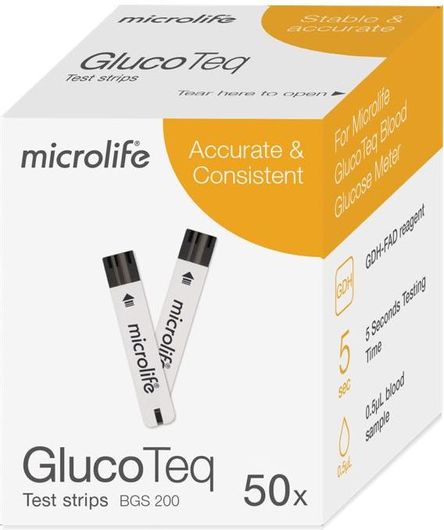 Ταινίες Μέτρησης Σακχάρου Microlife GlucoTeq
