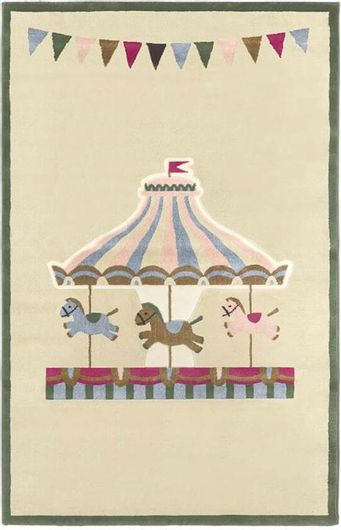 Παιδικό Χαλί Saint Clair Paris Carousel Συνθετικό 150x200cm Μπεζ