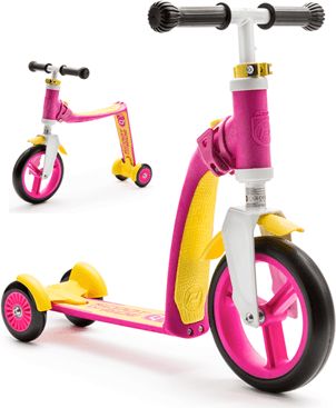Scoot And Ride Ποδήλατο Ισορροπίας & Πατίνι 2 Σε 1 Highwaybaby+ Pink/yellow