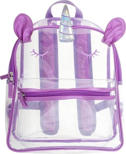 Παιδική Τσάντα Πλάτης Stephen Joseph Clear Unicorn Μωβ SJ116421
