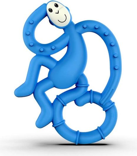 Μασητικό Καουτσούκ Matchstick Monkey Mini Moknkey 0 + Μηνών 1 τμχ Μπλε