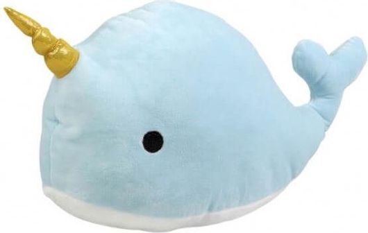 Kiokids Βελούδινο Μαξιλάρι  Σιελ Μονόκερος 45x22εκ.