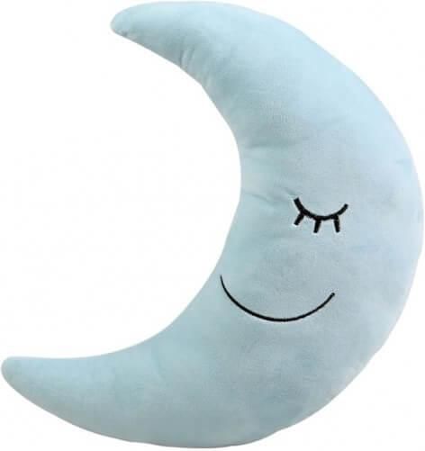 Kiokids Βελούδινο Μαξιλάρι Σιελ Φεγγαράκι 45x17εκ.