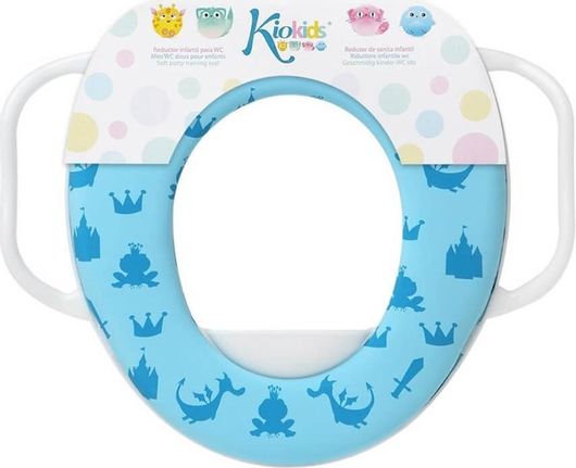 Kiokids Στεφάνι WC με Μαλακό Κάθισμα και Χερούλια Σιελ - 1975