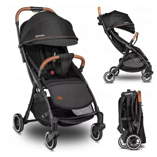 LIONELO JULIE ONE ΚΑΡΟΤΣΙ  ΓΙΑ ΕΩΣ 22 ΚΙΛΑ BLACK 1658920 - δωρο η κουνουπιέρα