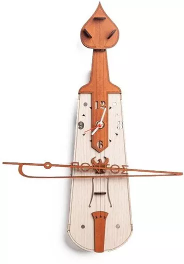 Ρολόι Τοίχου Ξύλινο Ποντιακή Λύρα