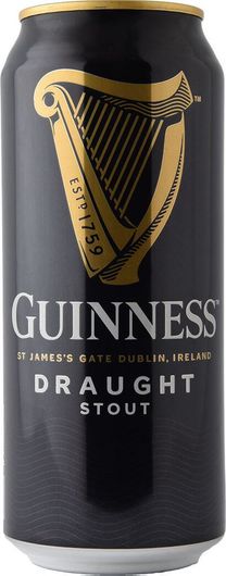 Μπύρα Guinness Draught Stout 4.2% Κουτι Μαύρη 440ml