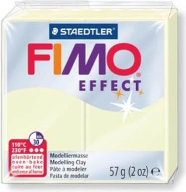 Πήλος Staedtler Fimo Fimo Effect Nightglow Πολυμερικός 57 gr Λευκό