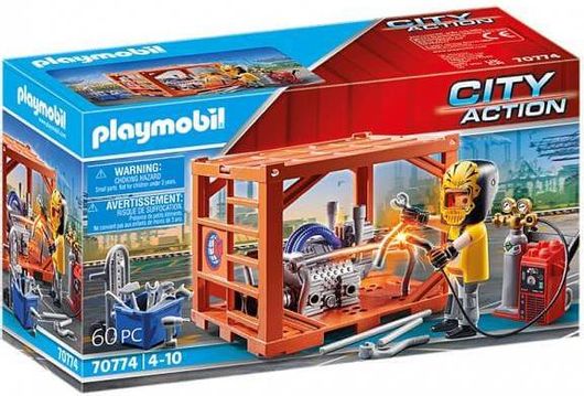 Playmobil City Action Κατασκευαστής Container για 4-10 ετών