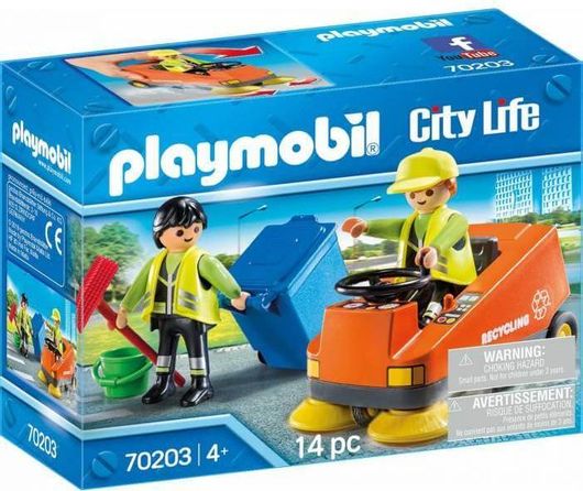 Playmobil City Life Σάρωθρο Οδών και Οδοκαθαριστές για 4+ ετών