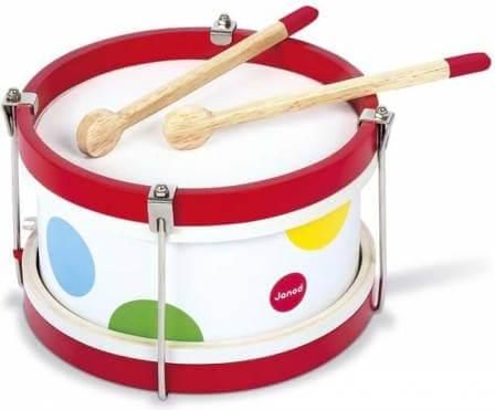 Μουσικό Παιχνίδι Janod Ξύλινο Τύμπανο Confetti για 2+ Πολύχρωμο