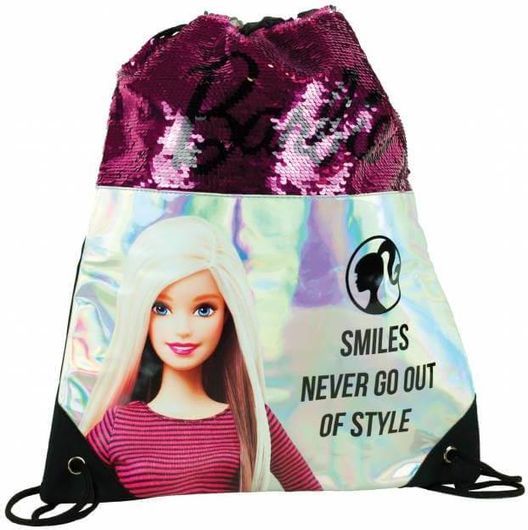 Παιδική Τσάντα Βόλτας Gim Barbie Denim Fashion Πουγκί Πολύχρωμο