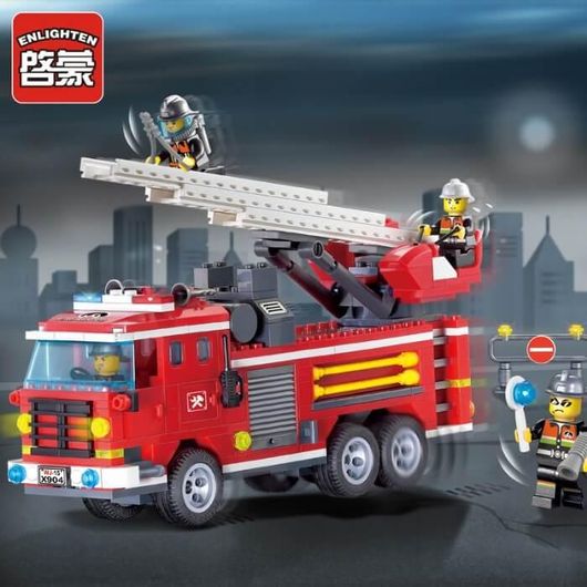 Τουβλάκια Enlighten Three Bridge Fire Engines 364 τμχ για 6+