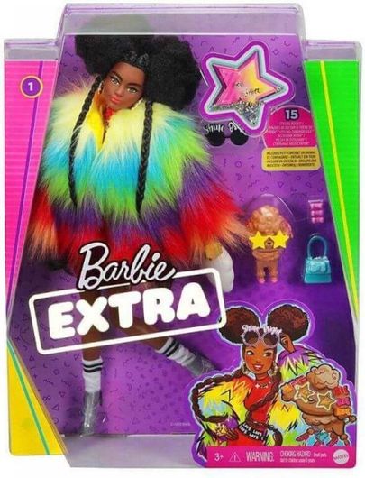 Κούκλα Barbie Extra Rainbow Coat GRN27/GVR04
