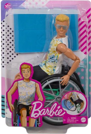 Κούκλα Barbie Fashionistas Ken με Αναπηρικο Αμαξιδιο GWX93