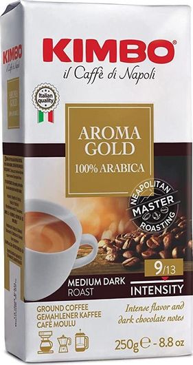 Καφές Kimbo Espresso Aroma Gold 100% Arabica Αλεσμένος 250gr
