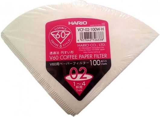 Φίλτρα καφέ για V60 Harrio 100τμχ