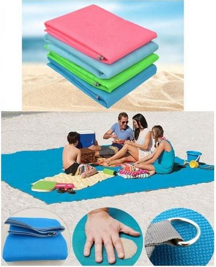 Ψάθα Παραλίας που δεν Κρατάει την Άμμο 200x200cm Τυχαία Επιλογή Χρώματος