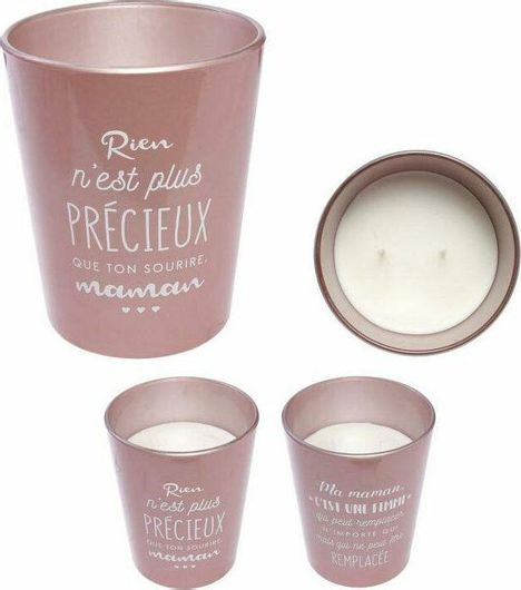 Αρωματικό Κερί σε Βάζο Λουλουδιών Με 2 Φυτίλια 13x16cm