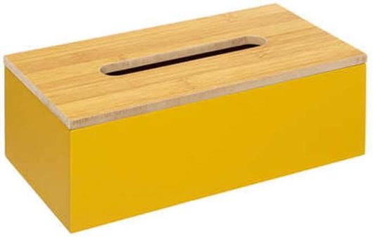 Θήκη για Χαρτομάντηλα Μουσταρδί & Καπάκι 25x13x9cm