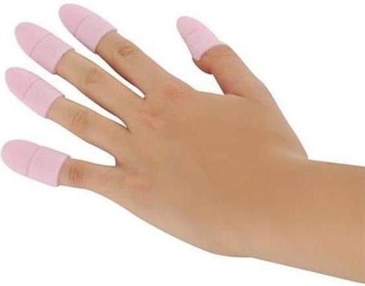 Σετ Κλιπς Cb 5 Τεμαχίων από Σιλικόνη για Αφαίρεση Βερνικιών & Τεχνητών Νυχιών Ροζ