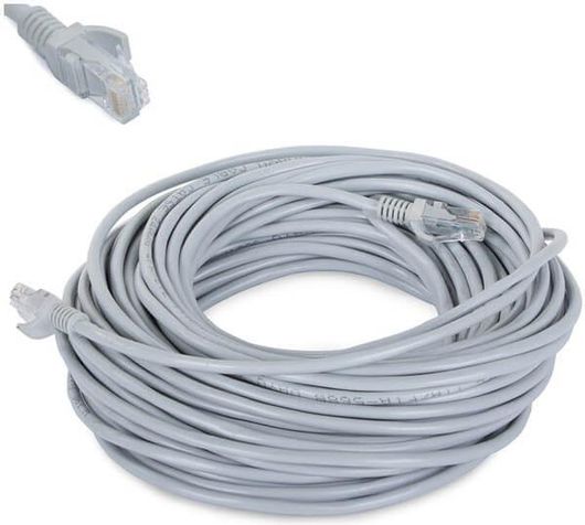Καλώδιο Δικτύου Ethernet CAT 5E Rj45 UTP Μήκους20 Μέτρων Γκρι Cable